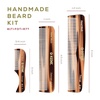 image:imageKent Set Mens Hair Pocket Combs Tortoise 81T XSmall FOT All Fine Tooth R7t Double Toothed Fine and Coarse Best Hair Beard and Mustache Grooming Kit for Travel and Home Care Handmade in EnglandTortoiseshell