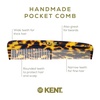 image:imageKent Set Mens Hair Pocket Combs Tortoise 81T XSmall FOT All Fine Tooth R7t Double Toothed Fine and Coarse Best Hair Beard and Mustache Grooming Kit for Travel and Home Care Handmade in EnglandYellow Tokyo