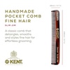 image:imageKent Slim Jim Handmade All Fine Tooth Pocket Comb for Men Hair Comb Straightener for Everyday Grooming Styling Hair Mustache and Beard Use Dry or with Balms Saw Cut Hand Polished Made in England1 Pack