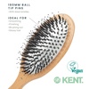 image:imageKent V07 Vegan Boar Bristle Hair Brush Large Organic Hair Brush for Smoothing and Boosting Shine Eco Friendly Paddle Brush Ideal for All Hair TypesLarge Porcupine