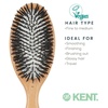image:imageKent V07 Vegan Boar Bristle Hair Brush Large Organic Hair Brush for Smoothing and Boosting Shine Eco Friendly Paddle Brush Ideal for All Hair TypesLarge Paddle
