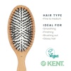 image:imageKent V07 Vegan Boar Bristle Hair Brush Large Organic Hair Brush for Smoothing and Boosting Shine Eco Friendly Paddle Brush Ideal for All Hair TypesLarge Porcupine