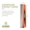 image:imageKent V22 Vegan Boar Bristle Hair Brush and Beard Brush for Men Eco Friendly Wave Brush and Travel Brush for Smoothing Hair and Taming Beards 85PF22  FOT  81T