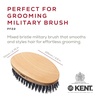 image:imageKent V22 Vegan Boar Bristle Hair Brush and Beard Brush for Men Eco Friendly Wave Brush and Travel Brush for Smoothing Hair and Taming Beards 85PF22