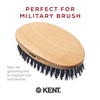image:imageKent V22 Vegan Boar Bristle Hair Brush and Beard Brush for Men Eco Friendly Wave Brush and Travel Brush for Smoothing Hair and Taming Beards 85PF22
