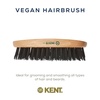 image:imageKent V22 Vegan Boar Bristle Hair Brush and Beard Brush for Men Eco Friendly Wave Brush and Travel Brush for Smoothing Hair and Taming Beards 85V22