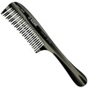 image:imageKent 21T Tortoiseshell Large Detangling Comb Wide Teeth for Thick Curly Wavy Hair Long Hair Detangler Comb For Wet and Dry Handmade of Quality Cellulose SawCut Hand Polished Made in EnglandGraphite