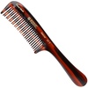 image:imageKent 21T Tortoiseshell Large Detangling Comb Wide Teeth for Thick Curly Wavy Hair Long Hair Detangler Comb For Wet and Dry Handmade of Quality Cellulose SawCut Hand Polished Made in EnglandTortoiseshell