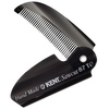 image:imageKent 87T Black Graphite Handmade Folding Pocket Comb for Men Fine Tooth Hair Comb Straightener for Everyday Grooming Styling Hair Beard or Mustache Saw Cut Hand Polished Made in EnglandGraphite