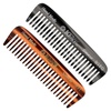 image:imageKent 93T Tortoiseshell Beard Comb for Men  Wide Tooth Mens Comb Ideal For Mustaches and Beards and Facial Hair Small Pocket Sized Travel Detangler Combs SawCut Hand Polished Made in EnglandMulti