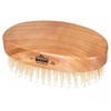 image:imageKent MC4 Mens Hair and Beard Brush Kit Exfoliating Natural Boar Bristle Hair Brush Cherrywood Base with Firm Bristles for Coarse Hair Types  LPC3 Brush Cleaner  Premium Grooming SetMC4