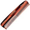 image:imageKent R7T Black Graphite Fine and Wide Tooth Hair Comb Handmade Pocket Comb for Men Best Beard and Mustache Comb for Everyday Grooming and Styling Sawcut Made in EnglandTortoiseshell