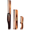 image:imageKent Set Mens Hair Pocket Combs 81T XSmall FOT All Fine Tooth 20T Fine Tooth Folding Comb Best Hair Beard and Mustache Grooming Kit for Travel and Home Care Handmade in EnglandTortoiseshell