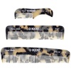 image:imageKent Set Mens Hair Pocket Combs Tortoise 81T XSmall FOT All Fine Tooth R7t Double Toothed Fine and Coarse Best Hair Beard and Mustache Grooming Kit for Travel and Home Care Handmade in EnglandWhite Tokyo