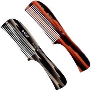 image:imageKent 10T Large Detangler Comb Handmade Wide Tooth Comb for Curly Hair Detangling Combs For Wet and Dry Hair Combs for Thick Hair SawCut and Hand Polished Made in EnglandCombo