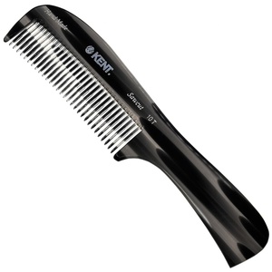 image:imageKent 10T Large Detangler Comb Handmade Wide Tooth Comb for Curly Hair Detangling Combs For Wet and Dry Hair Combs for Thick Hair SawCut and Hand Polished Made in EnglandGraphite