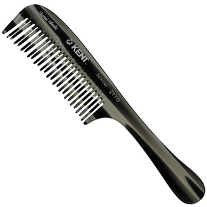image:imageKent 21T Tortoiseshell Large Detangling Comb Wide Teeth for Thick Curly Wavy Hair Long Hair Detangler Comb For Wet and Dry Handmade of Quality Cellulose SawCut Hand Polished Made in EnglandGraphite