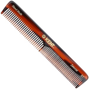 image:imageKent 2T Fine and Wide Tooth Comb For Men for Small Beard and Mustache Daily Hair Styling and Mens Grooming Comb All Hair Types Handmade Sawcut and Polished in England6 inch Pack of 1