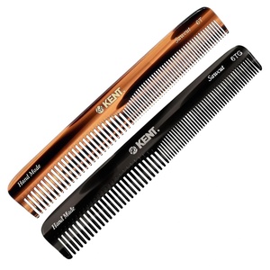 image:imageKent 6T Fine Tooth and Wide Tooth Hair Comb Handmade Styling Comb for Hair Care Barber Combs Beard Combs For Men Styling Grooming for Men Women and KidsMulti