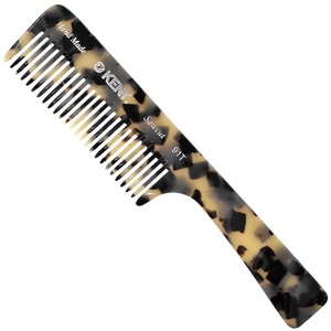 image:imageKent 91T TW Detangler Comb for Women Wide Tooth Hair Comb for Curly and Wavy Hair  for use in Dry or Wet Hair Large Handle Shower Comb for Effective Detangling Handmade Sawcut and PolishedWhite Tokyo