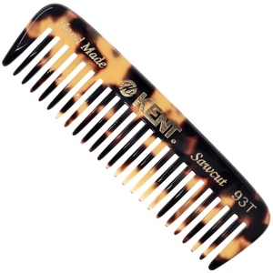 image:imageKent 93T Tortoiseshell Beard Comb for Men  Wide Tooth Mens Comb Ideal For Mustaches and Beards and Facial Hair Small Pocket Sized Travel Detangler Combs SawCut Hand Polished Made in EnglandYellow Tokyo