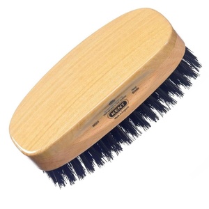 image:imageKent MS23 Finest Mens Rectangular 100 Natural Satinwood amp Beechwood Military Hair Brush with Medium Black Bristle for Mens Grooming Scalp Brush 360 Wave and Beard StraightenerMS23