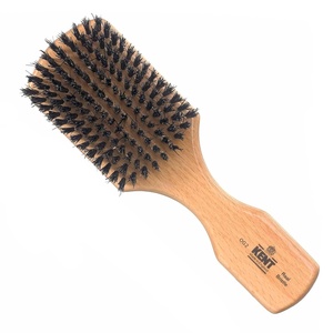 image:imageKent OG2S Beechwood Soft Bristle Hair and Facial Brush for Beard Care  Exfoliating Soft White Natural Boar Bristle Brushs for Mens Grooming Hair Care and Beard Straightener Handmade in EnglandOG2