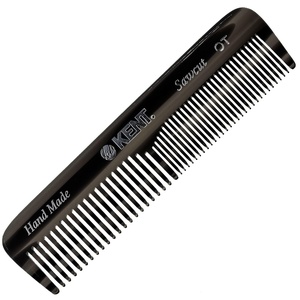 image:imageKent OT Tortoise Pocket Comb  Handmade Fine and Wide Tooth Hair Comb for Men Women and Kids  Travel Beard and Mustache Comb  Saw Cut and Hand Polished Made in EnglandGraphite