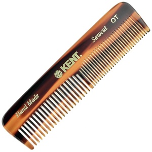 image:imageKent OT Tortoiseshell Pocket Comb  Handmade Fine and Wide Tooth Hair Comb for Men Women and Kids  Travel Beard and Mustache Comb  Saw Cut and Hand Polished Made in EnglandTortoiseshell