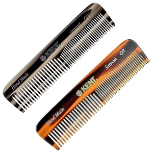 image:imageKent OT Tortoiseshell Pocket Comb  Handmade Fine and Wide Tooth Hair Comb for Men Women and Kids  Travel Beard and Mustache Comb  Saw Cut and Hand Polished Made in EnglandTortoiseshellGraphite