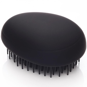 image:imageKent PMB Black Pebble Scalp Massager Shampoo Brush Travel Size Detangling Brush  Scalp Scrubber for Dandruff and Kids Hair Brush for Detangler Shower Hairbrush for TanglesBlack