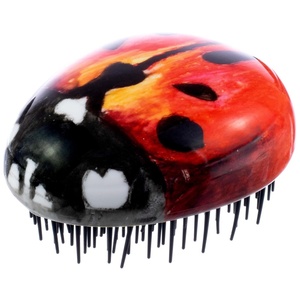 image:imageKent PMB Black Pebble Scalp Massager Shampoo Brush Travel Size Detangling Brush  Scalp Scrubber for Dandruff and Kids Hair Brush for Detangler Shower Hairbrush for TanglesLadybug