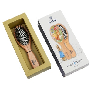 image:imageKent Peter Rabbit Small Bristle Nylon Mix Hairbrush Natural Boar Bristle Hair Brush Wooden Beechwood Handle Professional Hair Brushes for Women All Hair TypesPR02