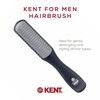 image:imageKent KFM3 Gel Styling Hair Brush for Men 9 Row Mens Hair Brush with Ionic Anti Static Bristles Detangling and Smoothing Short to Medium Length Hair