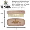 image:imageKent FD3 Luxury Beechwood Body Scrubbing Exfoliating BathShower Brush with 100 Pure White Bristle and Kent NB4 Natural Bristle Fingernail Brush and Hand Scrub Brush for Nails