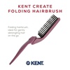 image:imageKent KCR10 Create Folding Hair Brush for Styling Short Hair  Travel Brush for Men and Women AntiStatic Scalp Stimulating Nylon Bristle in Purple
