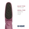 image:imageKent KCR10 Create Folding Hair Brush for Styling Short Hair  Travel Brush for Men and Women AntiStatic Scalp Stimulating Nylon Bristle in Purple