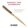image:imageKent PF15 Teasing Edge Control Boar Bristle Hair Brush and Nylon Hair Brushes for Women Volume Control Edge Control Brush and Back Combing Brush Teasing Brushes Made in England
