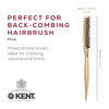 image:imageKent PF15 Teasing Edge Control Boar Bristle Hair Brush and Nylon Hair Brushes for Women Volume Control Edge Control Brush and Back Combing Brush Teasing Brushes Made in England