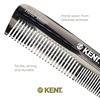 image:imageKent R7T Black Graphite Fine Tooth and Wide Tooth Hair Comb  Handmade Pocket Comb for Men Best Beard and Mustache Comb for Everyday Grooming Sawcut made in England