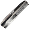 image:imageKent R7T Black Graphite Fine Tooth and Wide Tooth Hair Comb  Handmade Pocket Comb for Men Best Beard and Mustache Comb for Everyday Grooming Sawcut made in England