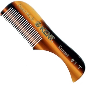 image:imageKENT 81TFreddie Handmade Beard Mustache Comb  Extra Small Unbreakable Fine Toothed Beard and Moustache Combs Pocket Size for Facial Hair Grooming HandMade SawCut amp Polished 2 Pack